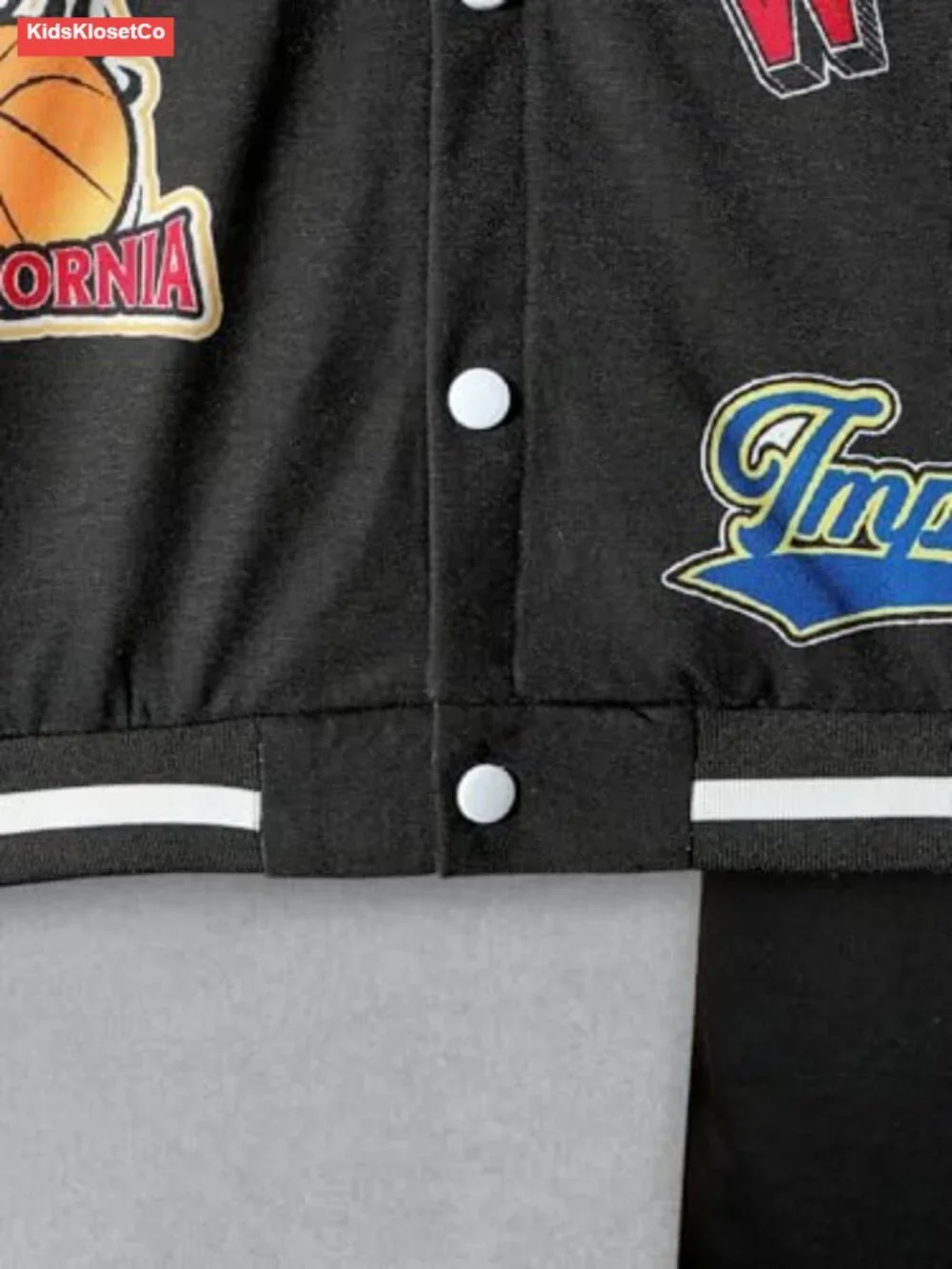 Boys 2 Piece Sweatsuit Outfits Letter Graphic Bomber Varsity Jacket and Jogger